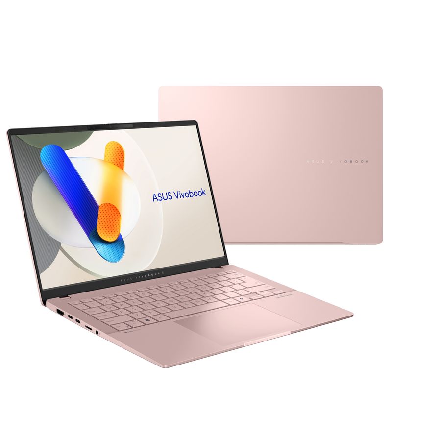 ASUS Vivobook S 14 OLED玫瑰金新色，ASUS Lumina OLED 螢幕鮮豔生動，內外都好看！